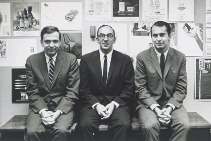 Fred Papert, Julian Koenig and George Lois, 1962