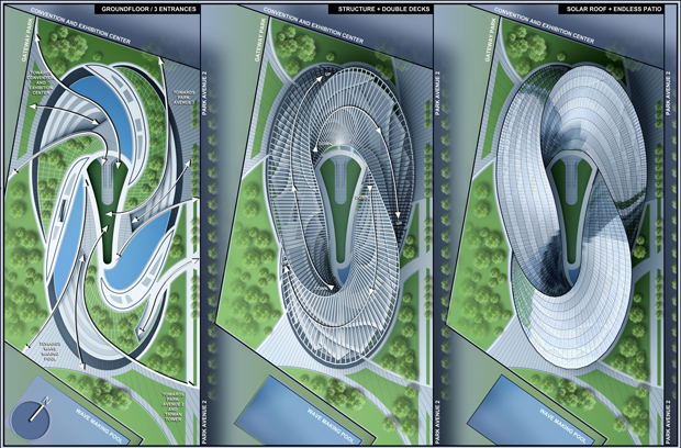 Swallow's Nest concept, Taichung, Taiwan - Vincent Callebaut