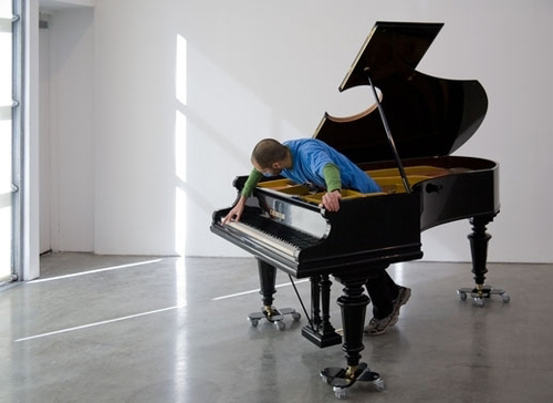 Allora & Calzadilla - Stop, Repair, Prepare: Variations on Ode to Joy, No. 1. 2008 Modified Bechstein piano, courtesy of the artists and Gladstone Gallery, NY. Photo by David Regen