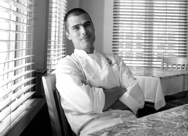 American chef Hugh Acheson at his Athens restaurant, Five & Ten. Selected by Mario Batali for Coco, Acheson's inclusion in the book 'was an encouragement not to change'.