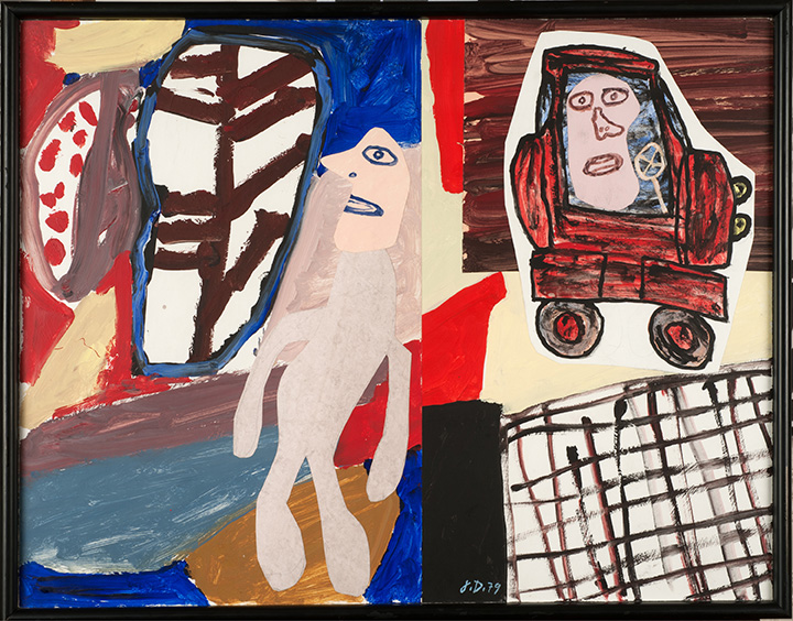 Site avec auto, November 12, 1979, by Jean Dubuffet.
All images © ADAGP, Paris and DACS, London 2017, courtesy of Pace Gallery, London, in relation to Jean Dubuffet: Theatres of memory, September 13 – October 21 2017