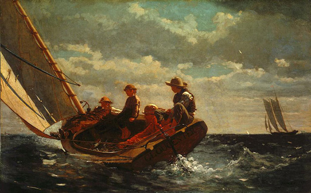 Breezing Up (A Fair Wind) 1873-6 by Winslow Homer