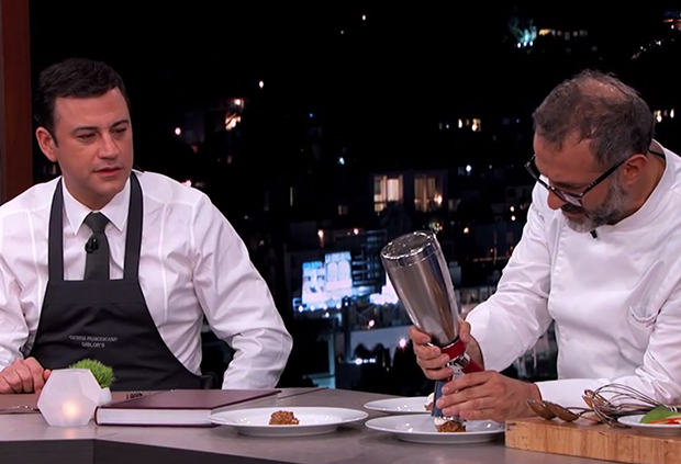 Massimo Bottura on tonight's episode of Jimmy Kimmel Live