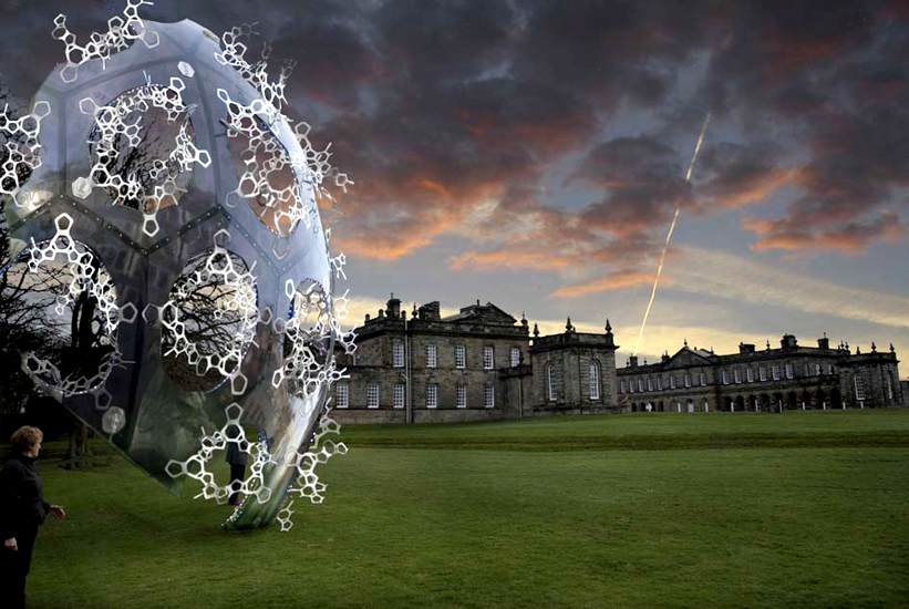 Marcos Lutyens and Alessandro Marianantoni, CO2morrow (2009), Seaton Delaval Hall, UK
Commissioned by the National Trust for the Royal Academy's Earth: Art for a Changing World exhibition. 
Currently on display in the grounds of Seaton Delaval Hall, Northumberland, until October 2010
