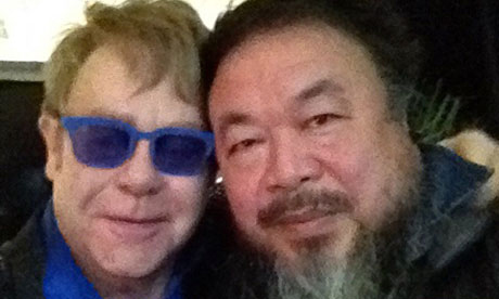 Elton John and Ai Weiwei