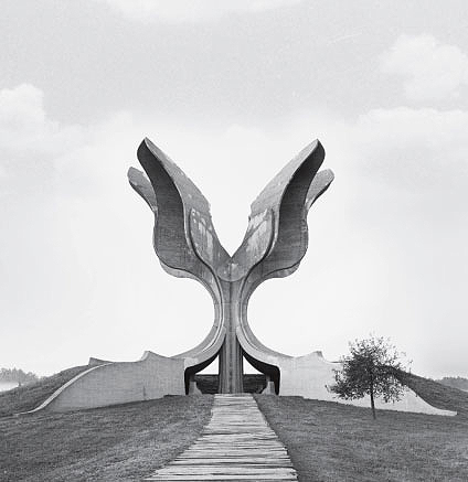 Flower Monument, Jasenovac Memorial Site, Croatia, 1966, by Bogdan Bogdanovic