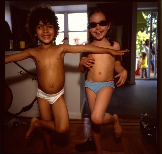 Orlando and Lily dancing, Brooklyn, 2006, by Nan Goldin, from Eden and After