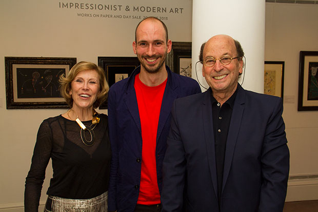 Thea Westreich Wagner and Ethan Wagner with book designer Hans Stofregen - photo Chris Carr