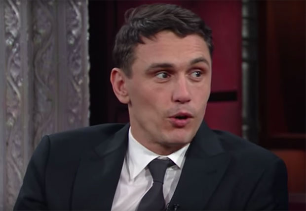 James Franco on The Late Show with Stephen Colbert, December 2016.