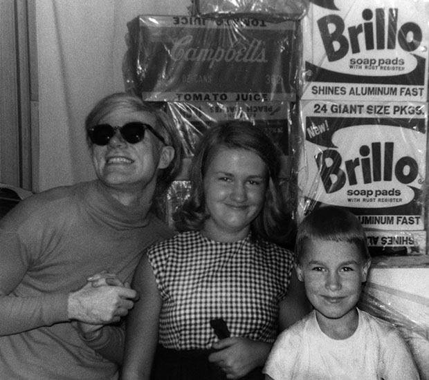Andy Warhol with niece Mary Lou and nephew Jamie, circa 1964. Photo courtesy of the Warhola Family.