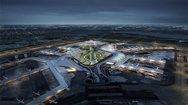Rendering of the JFK upgrade, courtesy of the New York Governor's office