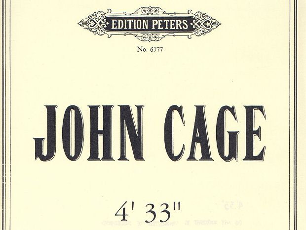 Detail from the cover of the Edition Peters score for 4'33