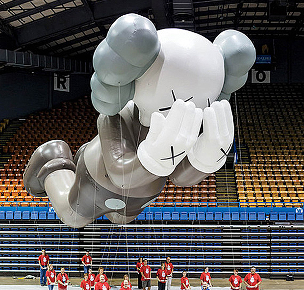 KAWS' inflatable Companion. Photograph by Andrew Rowat