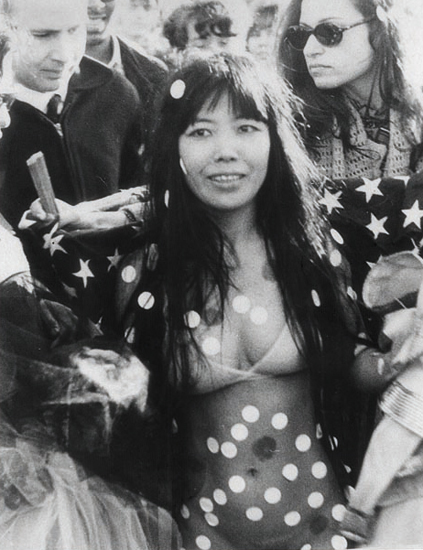 Yayoi Kusama at Love-In-Festival in Central Park (1968), New York