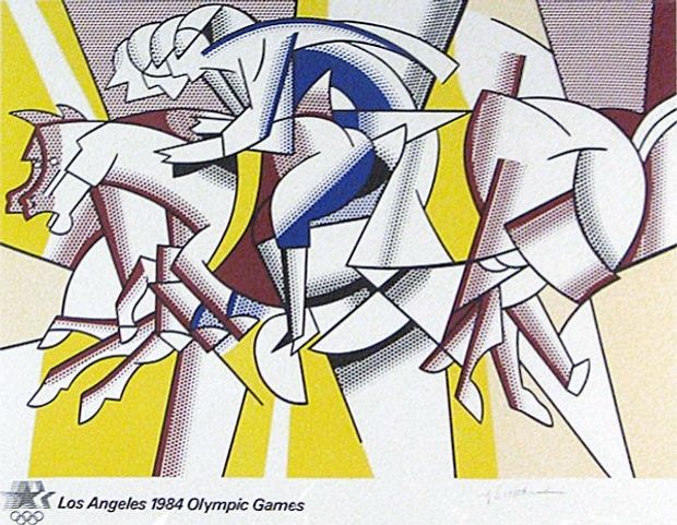 Roy Lichtenstein's poster for the 1984 Los Angeles Olympic Games