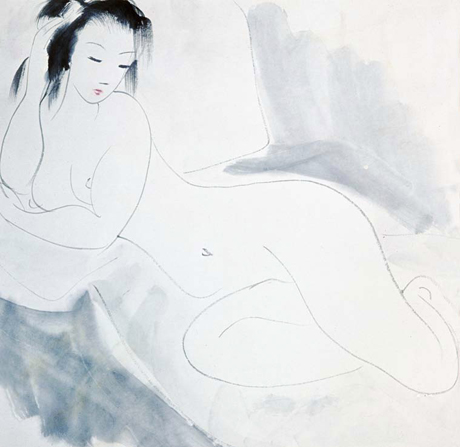 Nude (c. 1955) by Lin Fengmian