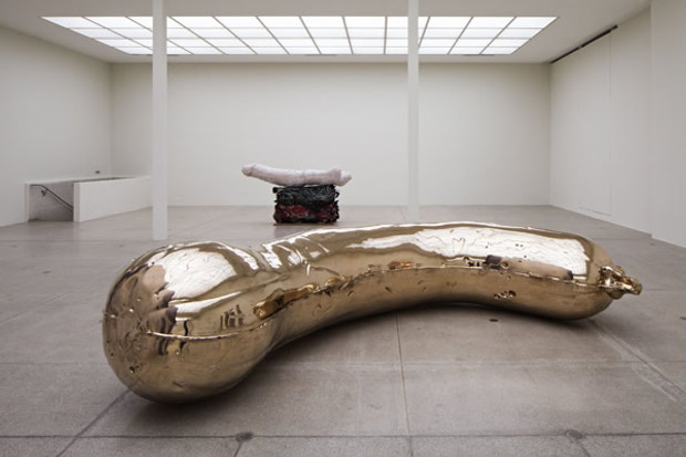 Installation view of NOB + Gelatin (2013) by Sarah Lucas. Photo by Wolfgang Thaler. Image courtesy of Sadie Coles