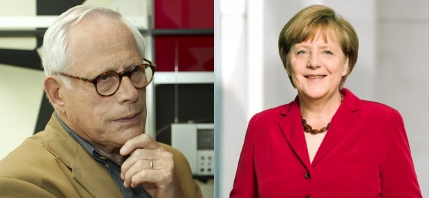 Dieter Rams and Angela Merkel