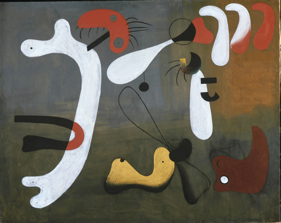 Painting, 1933, Joan Miró, Spanish, 1893?1983, Oil and aqueous medium on canvas, 51 3/8 x 64 1/4 inches (130.5 x 163.2 cm), Philadelphia Museum of Art, © Artists Rights Society (ARS), New York / ADAGP, Paris