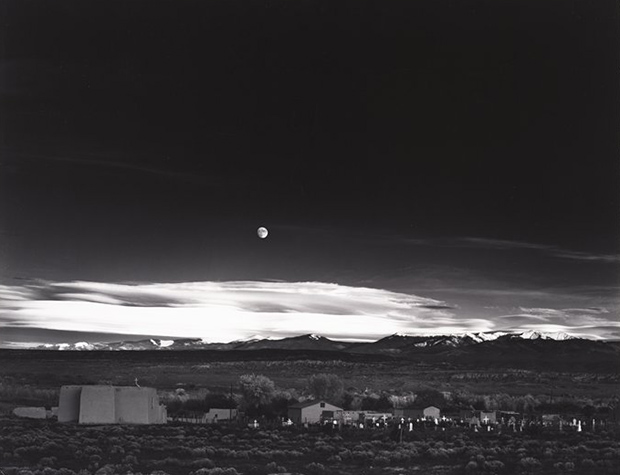 Moonrise over Hernandez, New Mexico, 1941 by Ansel Adams