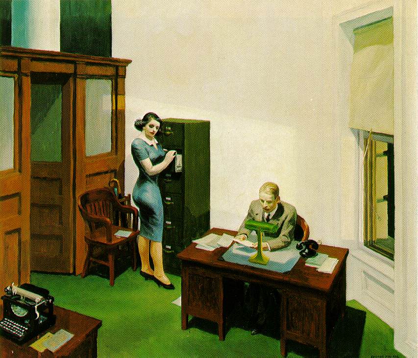 Office at Night (1940) by Edward Hopper