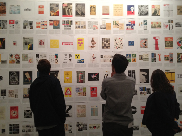 Visitors to the Phaidon Archive of Graphic Design room at Design Junction
