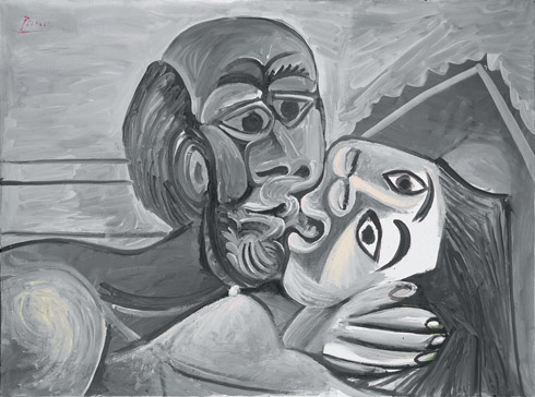 The Kiss (1969) by Pablo Picasso