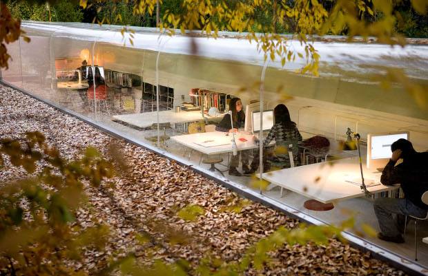Studio in the Woods by SelgasCano. Photograph by Iwan Baan. As featured in the Phaidon Atlas