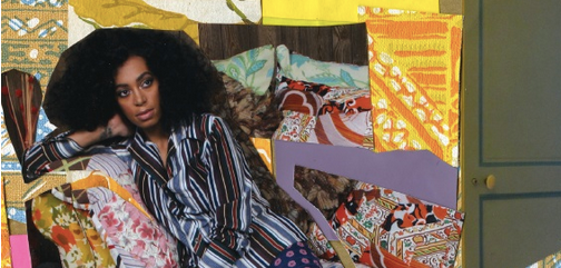 Detail from Solange Knowle's True Cover by Mickalene Thomas  