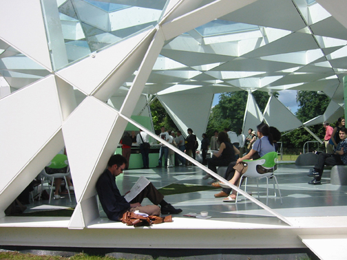Serpentine Gallery Pavilion, 2002, London, UK, by Toyo Ito. 