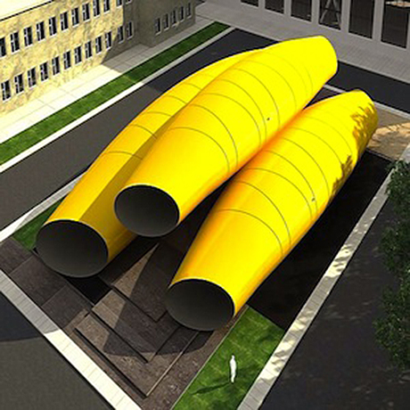 U26 Architecture Studio's banana-shaped business hub