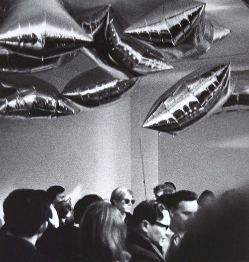 Warhol and his Silver Clouds as photographed by the young Stephen Shore