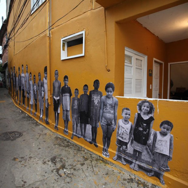 JR's Inside Out project on the side of Casa Amarela, Rio, 2011. Image courtesy of the Co Foundation's Instagram